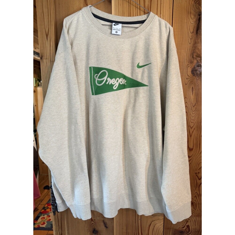 Nike Oregon Ducks Football Crewneck Beige Men’s Size 3XL